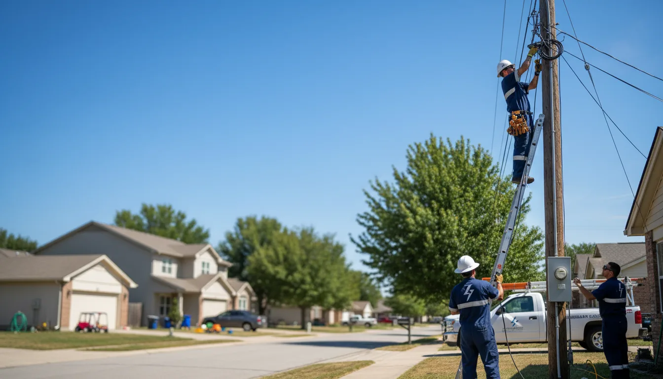 Residential electrician providing installation services in Pembine, WI